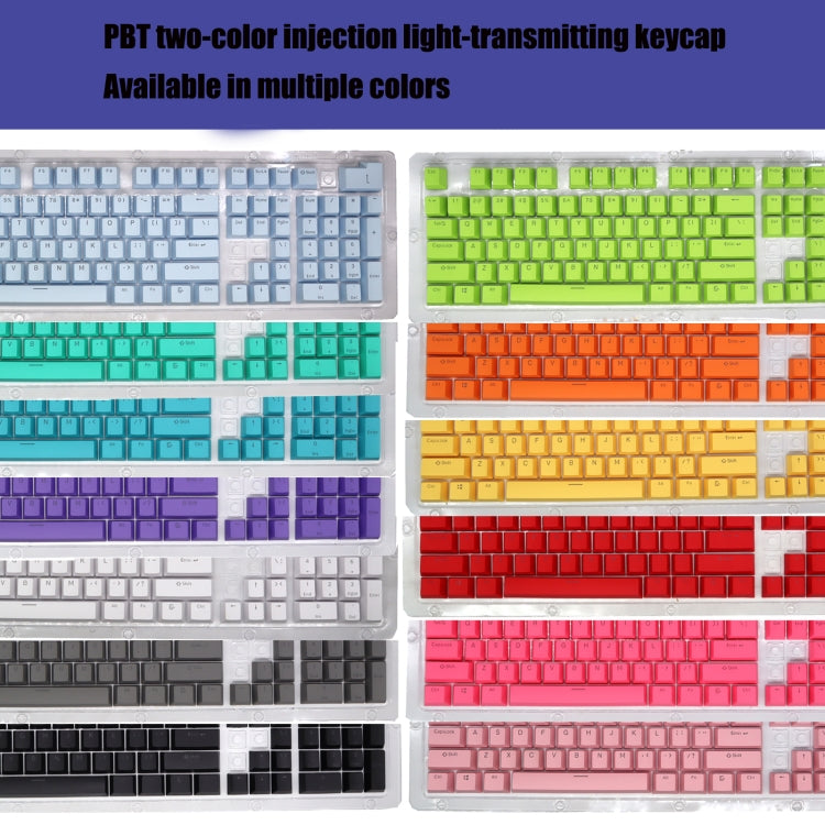 HXSJ P9 104 Keys PBT Color Mechanical Keyboard Keycaps(Orange) - free shipping - PMC Jewellery - Order now!