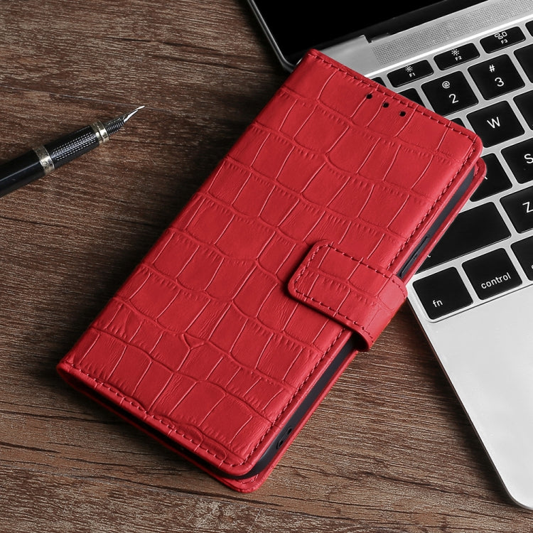 For Doogee X95 Skin Feel Crocodile Texture Magnetic Clasp Horizontal Flip PU Leather Case with Holder & Card Slots & Wallet(Red) - More Brand by PMC Jewellery | Online Shopping South Africa | PMC Jewellery | Buy Now Pay Later Mobicred