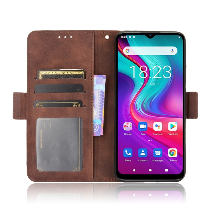 For Doogee X96 Pro Skin Feel Calf Pattern Horizontal Flip Leather Case with Holder & Card Slots & Photo Frame(Brown) - More Brand by PMC Jewellery | Online Shopping South Africa | PMC Jewellery | Buy Now Pay Later Mobicred