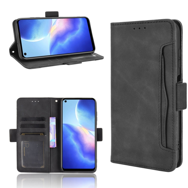 For Blackview A90 Skin Feel Calf Pattern Horizontal Flip Leather Case with Holder & Card Slots & Photo Frame(Black) - More Brand by PMC Jewellery | Online Shopping South Africa | PMC Jewellery