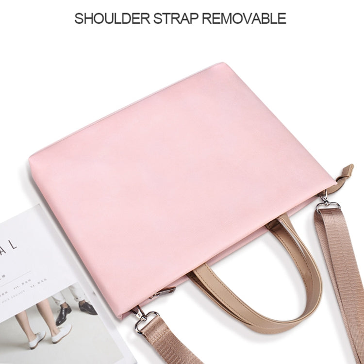 ST05SDZ Lightweight Notebook Laptop Bag with Detachable Shoulder Strap, Size:13.3 inch(Pink) - 13.3 inch by PMC Jewellery | Online Shopping South Africa | PMC Jewellery | Buy Now Pay Later Mobicred