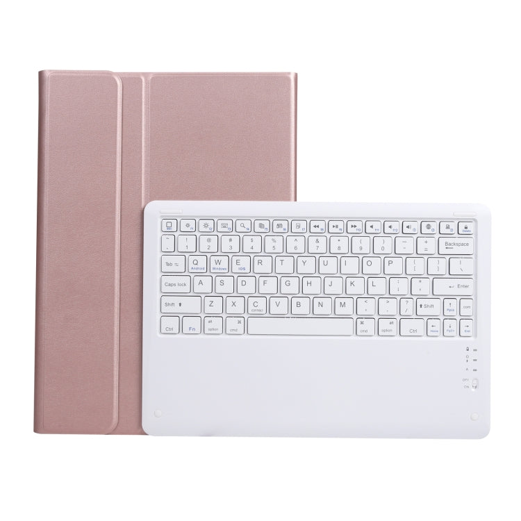 A126 For Huawei MatePad Pro 12.6 2021 Sheep Texture Ultra-thin Bluetooth Keyboard Horizontal Flip Leather Tablet Case with Holder(Rose Gold) - Huawei Keyboard by PMC Jewellery | Online Shopping South Africa | PMC Jewellery