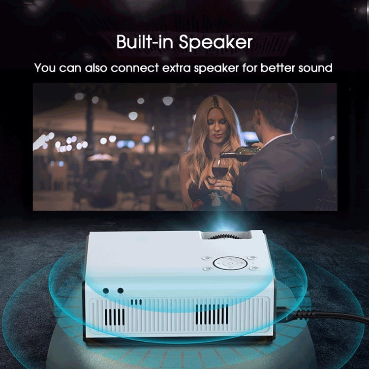 WEJOY Y5 800x480P 80 ANSI Lumens Portable Home Theater LED HD Digital Projector, Android 9.0, 1G+8G, US Plug - LED Projector by WEJOY | Online Shopping South Africa | PMC Jewellery | Buy Now Pay Later Mobicred