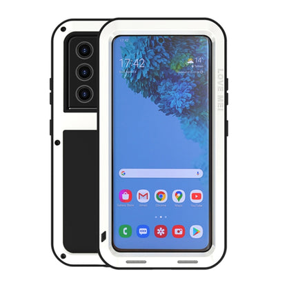 For Samsung Galaxy S21 Ultra 5G LOVE MEI Metal Shockproof Waterproof Dustproof Protective Case without Glass(White) - Galaxy S21 Ultra 5G Cases by LOVE MEI | Online Shopping South Africa | PMC Jewellery