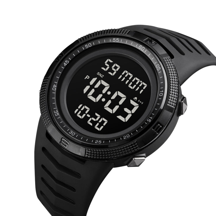 SKMEI 1632 Dual Time Display Luminous Electronic Watch, Support Alarm Clock(Black) - free shipping - PMC TechLife - Order now!
