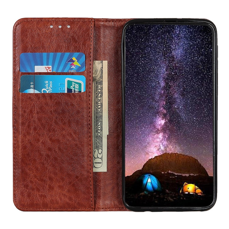 For Nokia XR20 5G Magnetic Crazy Horse Texture Horizontal Flip Leather Case with Holder & Card Slots & Wallet(Brown) - Nokia Cases by PMC Jewellery | Online Shopping South Africa | PMC Jewellery