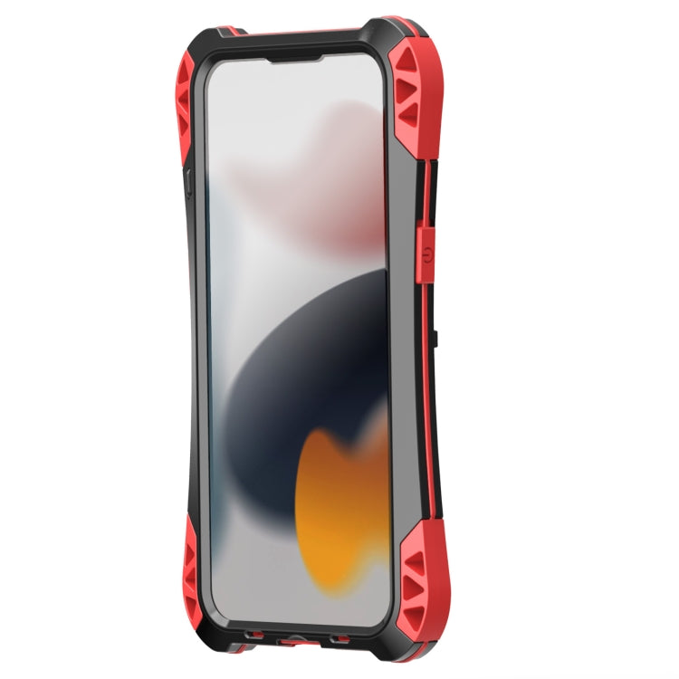 For iPhone 13 Pro Max R-JUST AMIRA Shockproof Dustproof Waterproof Metal Protective Case (Red) - iPhone 13 Pro Max Cases by R-JUST | Online Shopping South Africa | PMC TechLife | Buy Now Pay Later Mobicred