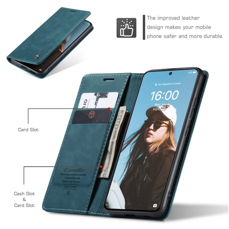 CaseMe 013 Multifunctional Horizontal Flip Leather Case with Holder & Card Slot & Wallet For Huawei P50(Blue) - Huawei Cases by CaseMe | Online Shopping South Africa | PMC Jewellery | Buy Now Pay Later Mobicred