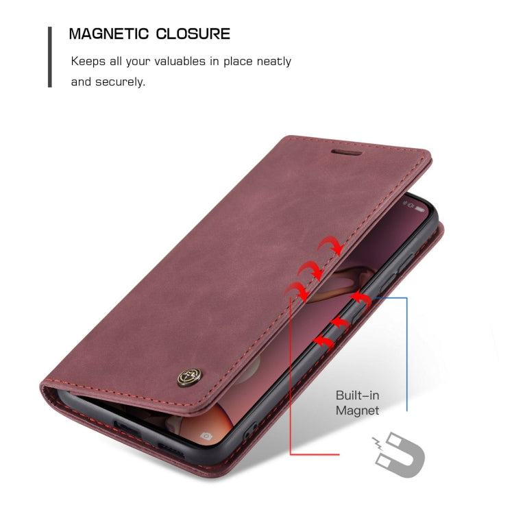 CaseMe 013 Multifunctional Horizontal Flip Leather Case with Holder & Card Slot & Wallet For Huawei P50(Wine Red) - Huawei Cases by CaseMe | Online Shopping South Africa | PMC Jewellery | Buy Now Pay Later Mobicred