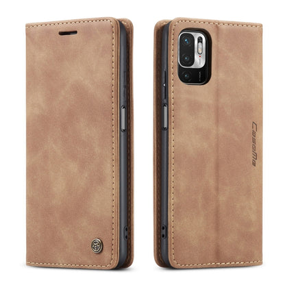 CaseMe 013 Multifunctional Horizontal Flip Leather Case with Holder & Card Slot & Wallet For Xiaomi Redmi Note 10 5G(Brown) - Xiaomi Cases by CaseMe | Online Shopping South Africa | PMC Jewellery | Buy Now Pay Later Mobicred