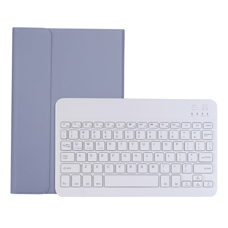 A0N5 Ultra-thin Detachable Lambskin Texture TPU Bluetooth Keyboard Leather Tablet Case with Holder For Xiaomi Pad 5 / 5 Pro(Purple) - Others Keyboard by PMC Jewellery | Online Shopping South Africa | PMC Jewellery