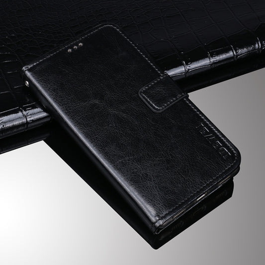 idewei Crazy Horse Texture Horizontal Flip Leather Case with Holder & Card Slots & Wallet For Oukitel C21 Pro(Black) - More Brand by idewei | Online Shopping South Africa | PMC Jewellery | Buy Now Pay Later Mobicred