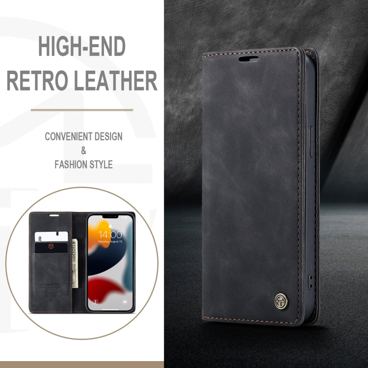 For iPhone 13 Pro CaseMe-013 Multifunctional Retro Frosted Horizontal Flip Leather Case with Card Slot & Holder & Wallet (Black) - iPhone 13 Pro Cases by CaseMe | Online Shopping South Africa | PMC Jewellery | Buy Now Pay Later Mobicred