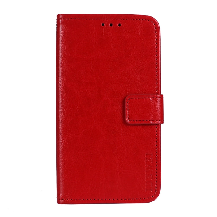 idewei Crazy Horse Texture Horizontal Flip Leather Case with Holder & Card Slots & Wallet For Tecno Spark 7P(Red) - free shipping - PMC TechLife - Order now!