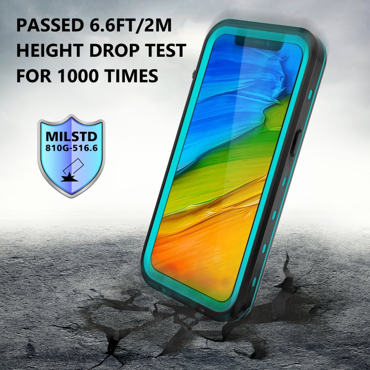 For iPhone 13 Pro RedPepper Transparent Dot Shockproof Waterproof PC + TPU Protective Case  (Blue) - iPhone 13 Pro Cases by RedPepper | Online Shopping South Africa | PMC TechLife | Buy Now Pay Later Mobicred