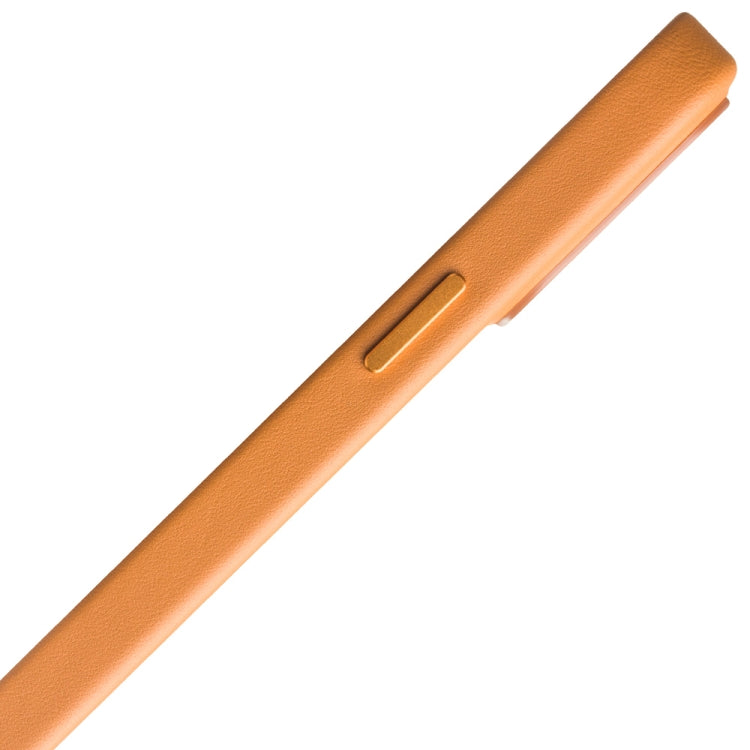 For iPhone 13 QIALINO Nappa Cowhide MagSafe Magnetic Protective Case(Orange) - free shipping - PMC Jewellery - Order now!