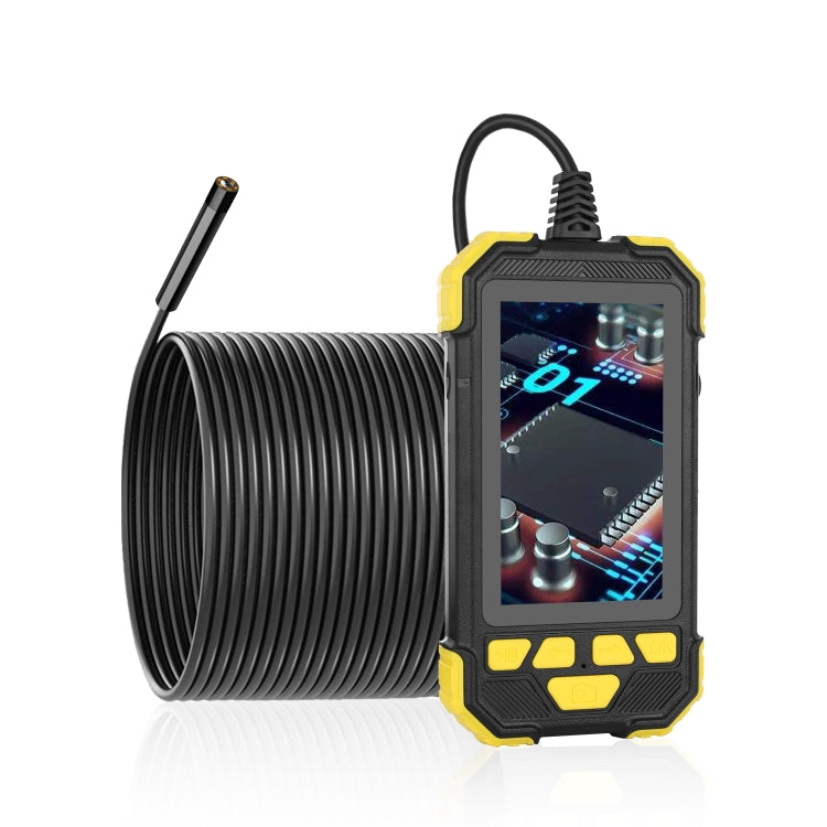 Y19 8mm Single Lens Hand-held Hard-wire Endoscope with 4.3-inch IPS Color LCD Screen, Cable Length:2m(Yellow) -  by PMC Jewellery | Online Shopping South Africa | PMC Jewellery | Buy Now Pay Later Mobicred