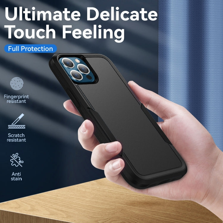 For iPhone 13 Pro Max Pioneer Armor Heavy Duty Shockproof Phone Case (Black) - free shipping - PMC TechLife - Order now!
