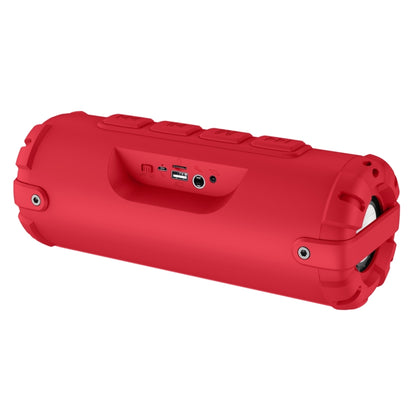 New Rixing NR-6013M Bluetooth 5.0 Portable Outdoor Karaoke Wireless Bluetooth Speaker with Microphone & Shoulder Strap(Red) - Desktop Speaker by NewRixing | Online Shopping South Africa | PMC Jewellery | Buy Now Pay Later Mobicred