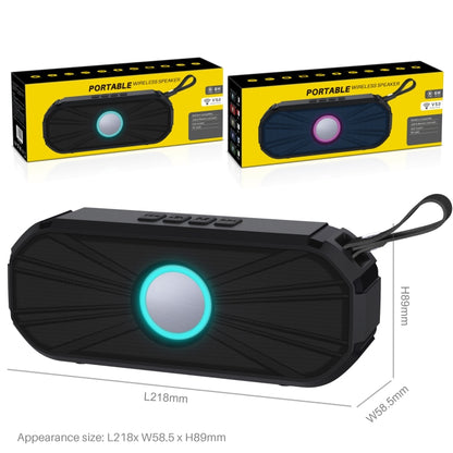 New Rixing NR-9012 Bluetooth 5.0 Portable Outdoor Wireless Bluetooth Speaker(Blue) - Desktop Speaker by NewRixing | Online Shopping South Africa | PMC Jewellery | Buy Now Pay Later Mobicred