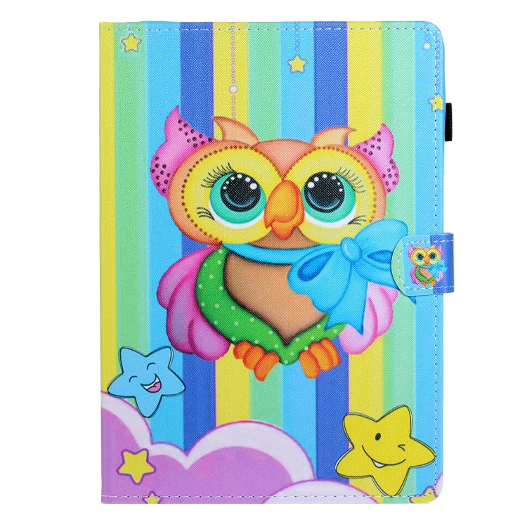 10 inch Universal Colored Drawing Horizontal Flip PU Leather Case with Holder & Card Slot(Rainbow Owl) - 10 - 11 inch by PMC TechLife | Online Shopping South Africa | PMC TechLife | Buy Now Pay Later Mobicred