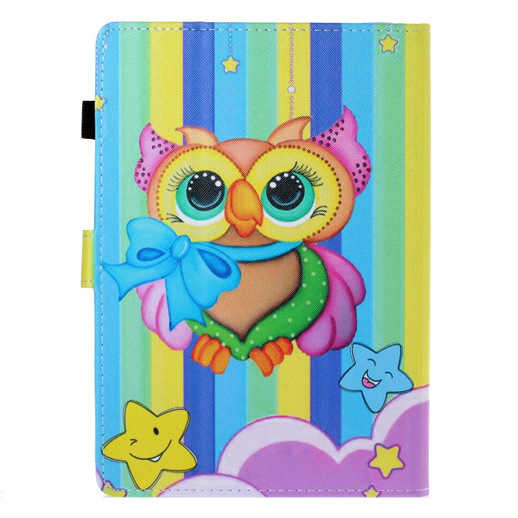 10 inch Universal Colored Drawing Horizontal Flip PU Leather Case with Holder & Card Slot(Rainbow Owl) - 10 - 11 inch by PMC TechLife | Online Shopping South Africa | PMC TechLife | Buy Now Pay Later Mobicred