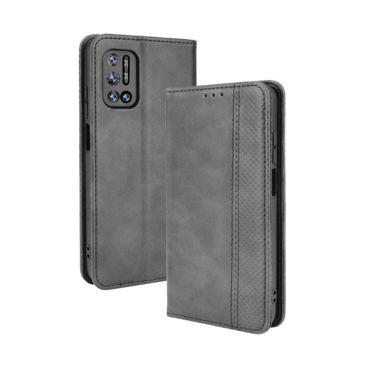 For Doogee N40 Pro Magnetic Buckle Retro Pattern Horizontal Flip Leather Case with Holder & Card Slot & Wallet(Black) - More Brand by PMC Jewellery | Online Shopping South Africa | PMC Jewellery | Buy Now Pay Later Mobicred