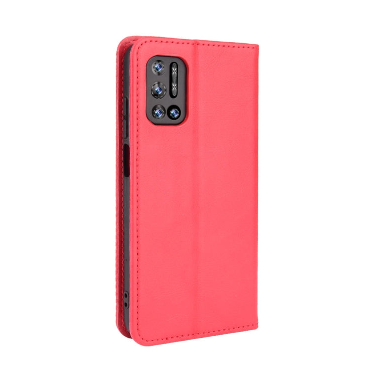 For Doogee N40 Pro Magnetic Buckle Retro Pattern Horizontal Flip Leather Case with Holder & Card Slot & Wallet(Red) - More Brand by PMC Jewellery | Online Shopping South Africa | PMC Jewellery | Buy Now Pay Later Mobicred