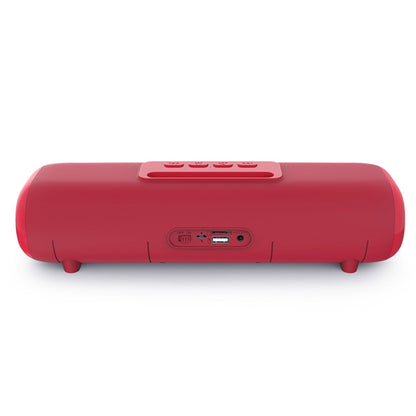 NewRixing NR-2027 TWS Long Bar Shaped Bluetooth Speaker with Mobile Phone Holder(Red) - Desktop Speaker by NewRixing | Online Shopping South Africa | PMC Jewellery | Buy Now Pay Later Mobicred