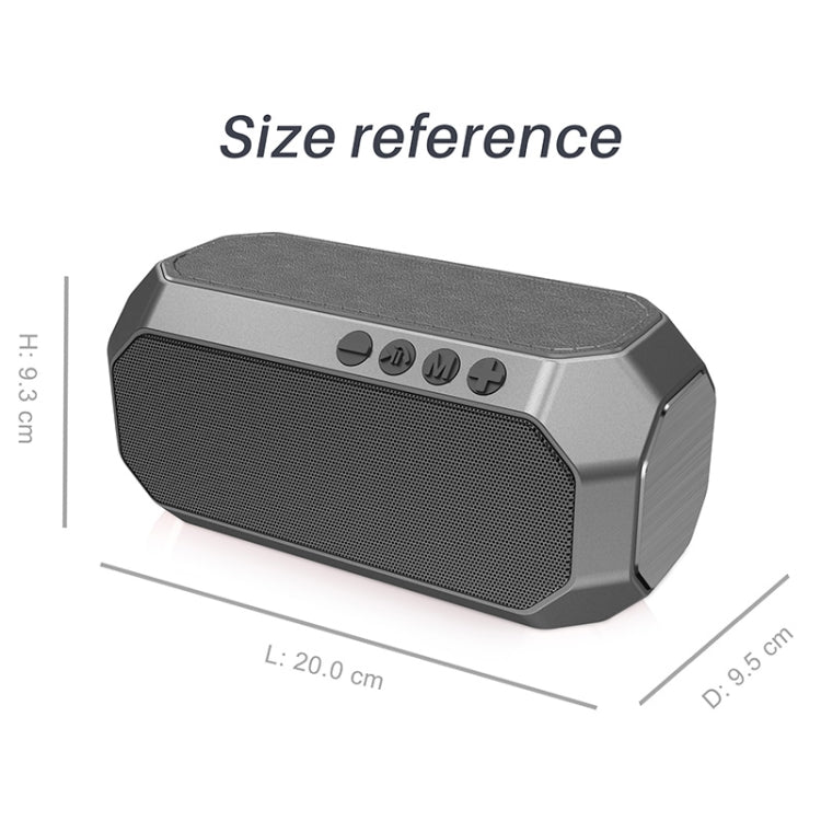 NewRixing NR-4000 TWS Mesh Polygon Music Box Concept Bluetooth Speaker(Iron Grey) - Desktop Speaker by NewRixing | Online Shopping South Africa | PMC Jewellery | Buy Now Pay Later Mobicred