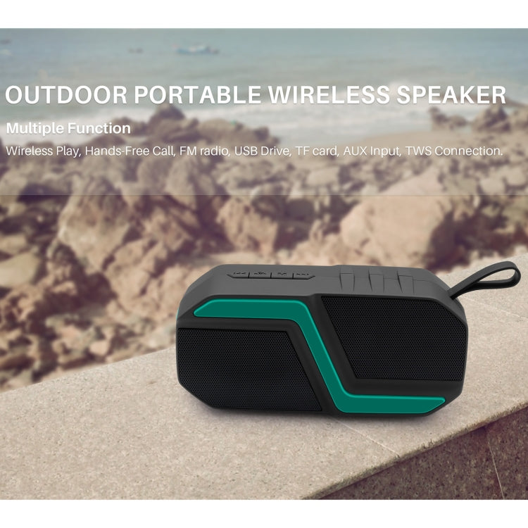 NewRixing NR-5019 Outdoor Portable Bluetooth Speaker, Support Hands-free Call / TF Card / FM / U Disk(Blue) - Desktop Speaker by NewRixing | Online Shopping South Africa | PMC Jewellery | Buy Now Pay Later Mobicred