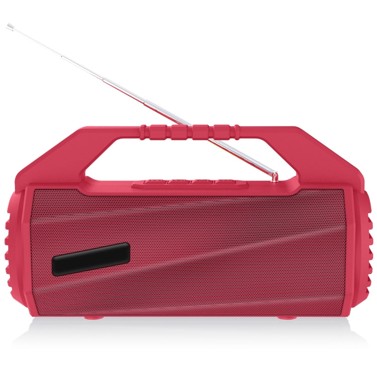 NewRixing NR-4025FM Outdoor Splash-proof Water Portable Bluetooth Speaker, Support Hands-free Call / TF Card / FM / U Disk(Red) - Desktop Speaker by NewRixing | Online Shopping South Africa | PMC Jewellery | Buy Now Pay Later Mobicred