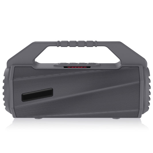 NewRixing NR-4025P with Screen Outdoor Splash-proof Water Portable Bluetooth Speaker, Support Hands-free Call / TF Card / FM / U Disk(Grey) - Desktop Speaker by NewRixing | Online Shopping South Africa | PMC Jewellery | Buy Now Pay Later Mobicred