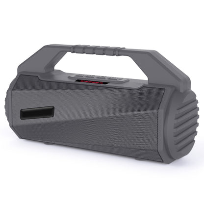 NewRixing NR-4025P with Screen Outdoor Splash-proof Water Portable Bluetooth Speaker, Support Hands-free Call / TF Card / FM / U Disk(Grey) - Desktop Speaker by NewRixing | Online Shopping South Africa | PMC Jewellery | Buy Now Pay Later Mobicred