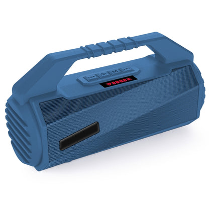 NewRixing NR-4025P with Screen Outdoor Splash-proof Water Portable Bluetooth Speaker, Support Hands-free Call / TF Card / FM / U Disk(Blue) - Desktop Speaker by NewRixing | Online Shopping South Africa | PMC Jewellery | Buy Now Pay Later Mobicred