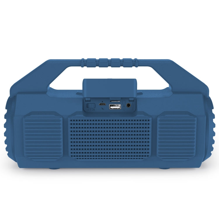 NewRixing NR-4025P with Screen Outdoor Splash-proof Water Portable Bluetooth Speaker, Support Hands-free Call / TF Card / FM / U Disk(Blue) - Desktop Speaker by NewRixing | Online Shopping South Africa | PMC Jewellery | Buy Now Pay Later Mobicred