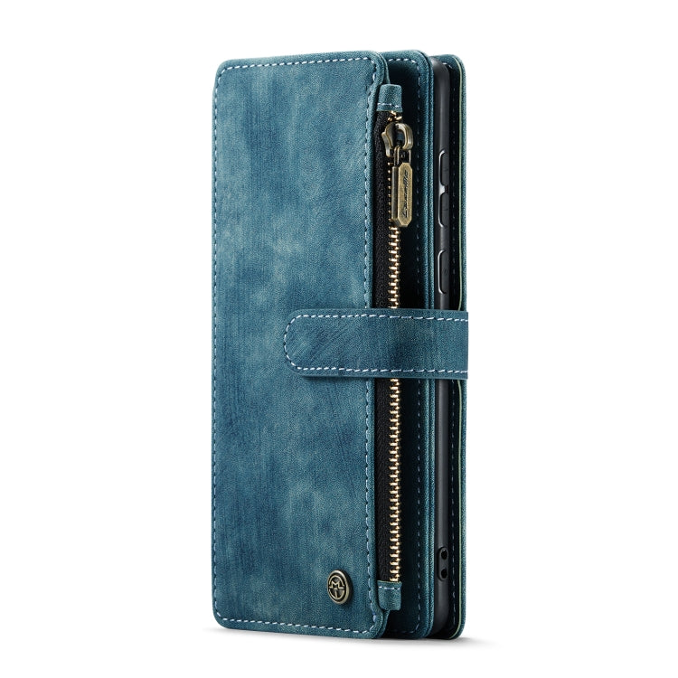 For Samsung Galaxy A52 5G / 4G CaseMe-C30 PU + TPU Multifunctional Horizontal Flip Leather Case with Holder & Card Slot & Wallet & Zipper Pocket(Blue) - Galaxy Phone Cases by CaseMe | Online Shopping South Africa | PMC Jewellery | Buy Now Pay Later Mobicred