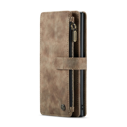 For Samsung Galaxy Note10+ CaseMe-C30 PU + TPU Multifunctional Horizontal Flip Leather Case with Holder & Card Slot & Wallet & Zipper Pocket(Brown) - Galaxy Phone Cases by CaseMe | Online Shopping South Africa | PMC Jewellery | Buy Now Pay Later Mobicred