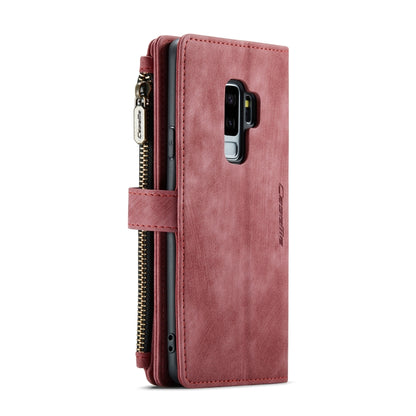 For Samsung Galaxy S9+ CaseMe-C30 PU + TPU Multifunctional Horizontal Flip Leather Case with Holder & Card Slot & Wallet & Zipper Pocket(Red) - Galaxy Phone Cases by CaseMe | Online Shopping South Africa | PMC Jewellery | Buy Now Pay Later Mobicred