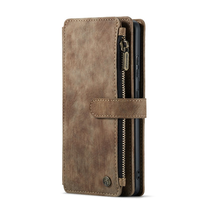 For Samsung Galaxy S20 5G CaseMe-C30 PU + TPU Multifunctional Horizontal Flip Leather Case with Holder & Card Slot & Wallet & Zipper Pocket(Brown) - Galaxy Phone Cases by CaseMe | Online Shopping South Africa | PMC Jewellery | Buy Now Pay Later Mobicred