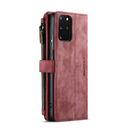 For Samsung Galaxy S20+ 5G CaseMe-C30 PU + TPU Multifunctional Horizontal Flip Leather Case with Holder & Card Slot & Wallet & Zipper Pocket(Red) - Galaxy Phone Cases by CaseMe | Online Shopping South Africa | PMC Jewellery | Buy Now Pay Later Mobicred