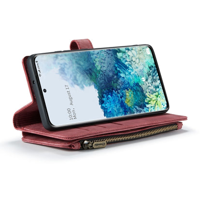 For Samsung Galaxy S20+ 5G CaseMe-C30 PU + TPU Multifunctional Horizontal Flip Leather Case with Holder & Card Slot & Wallet & Zipper Pocket(Red) - Galaxy Phone Cases by CaseMe | Online Shopping South Africa | PMC Jewellery | Buy Now Pay Later Mobicred