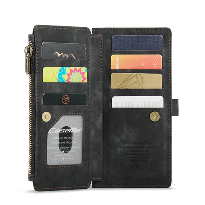 For Samsung Galaxy S20 Ultra 5G CaseMe-C30 PU + TPU Multifunctional Horizontal Flip Leather Case with Holder & Card Slot & Wallet & Zipper Pocket(Black) - Galaxy Phone Cases by CaseMe | Online Shopping South Africa | PMC Jewellery | Buy Now Pay Later Mobicred