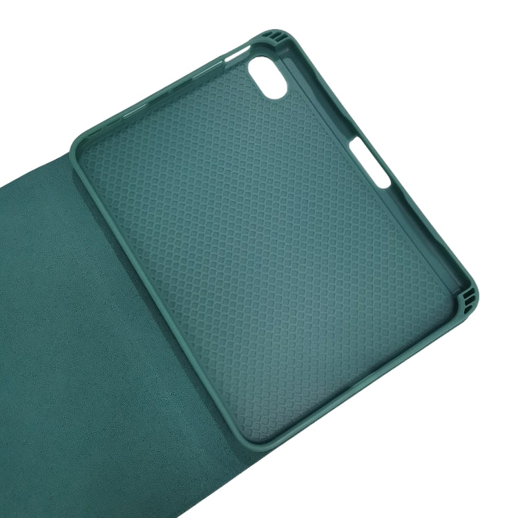 HK006 Square Keys Detachable Bluetooth Keyboard Leather Tablet Case with Holder for iPad mini 6(Dark Green) - For iPad mini by PMC Jewellery | Online Shopping South Africa | PMC Jewellery