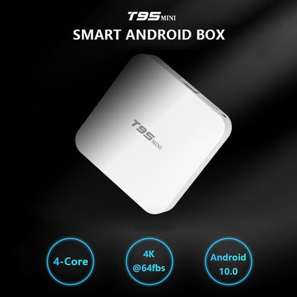 T95MINI 4K HD Network TV Set Top Box, Android 10.0, Allwinner H313 Quad Core 64-bit Cortex-A53, 1GB + 8GB, Support 2.4G WiFi, HDMI, AV, LAN, USB 2.0, US Plug - Allwinner H3 by PMC Jewellery | Online Shopping South Africa | PMC Jewellery | Buy Now Pay Later Mobicred