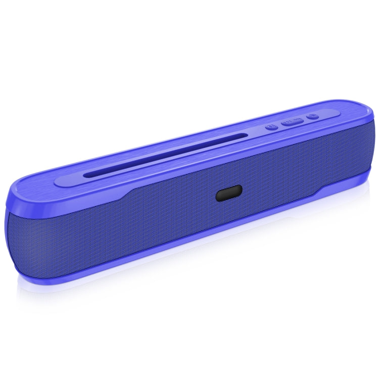 NewRixing NR-9017 Outdoor Portable Bluetooth Speaker with Phone Holder, Support Hands-free Call / TF Card / FM / U Disk(Blue) - Desktop Speaker by NewRixing | Online Shopping South Africa | PMC Jewellery | Buy Now Pay Later Mobicred