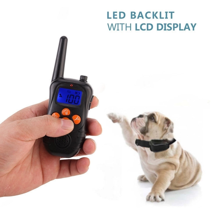 998DC Bark Stopper Remote Control Electric Shock Collar Dog Training Device, Plug Type:EU Plug - Training Aids by PMC Jewellery | Online Shopping South Africa | PMC Jewellery | Buy Now Pay Later Mobicred