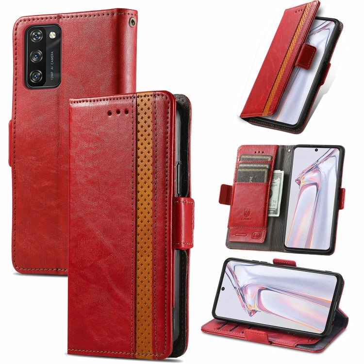 For Blackview A100 CaseNeo Business Splicing Dual Magnetic Buckle Horizontal Flip PU Leather Case with Holder & Card Slots & Wallet(Red) - More Brand by PMC Jewellery | Online Shopping South Africa | PMC Jewellery