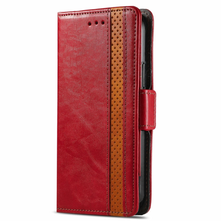 For Blackview A100 CaseNeo Business Splicing Dual Magnetic Buckle Horizontal Flip PU Leather Case with Holder & Card Slots & Wallet(Red) - More Brand by PMC Jewellery | Online Shopping South Africa | PMC Jewellery