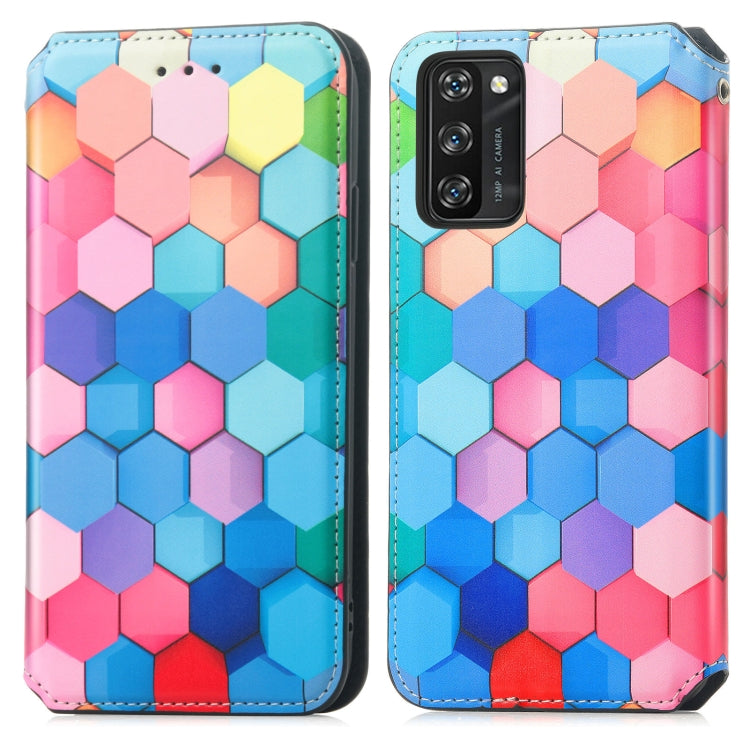 For Blackview A100 Colorful Magnetic Horizontal Flip PU Leather Case with Holder & Card Slot & Wallet(Colorful Cube) - More Brand by PMC Jewellery | Online Shopping South Africa | PMC Jewellery | Buy Now Pay Later Mobicred